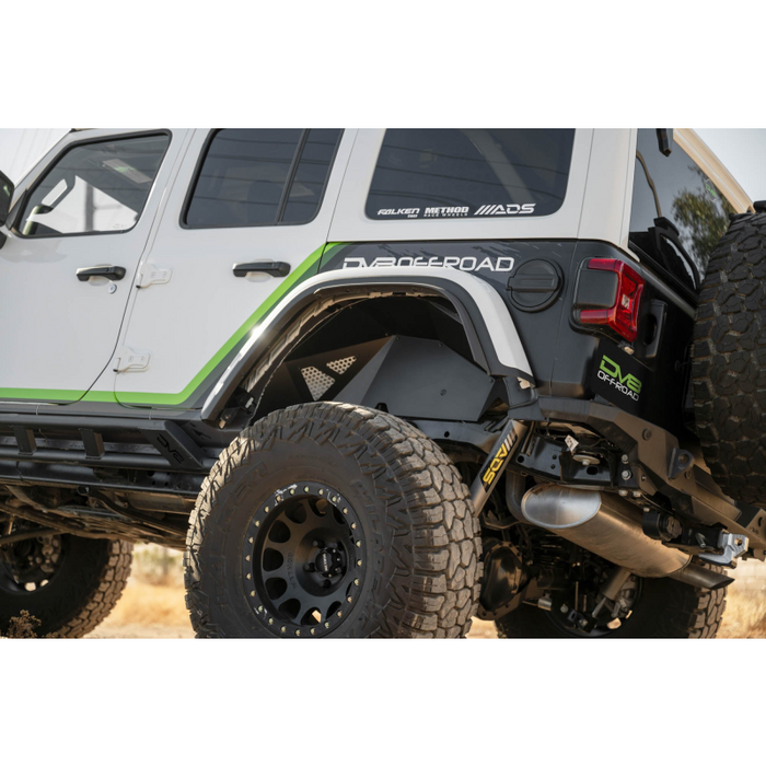 DV8 Offroad 2018-2024 Jeep Wrangler JL JLU Rear Inner Fenders Model INFEND-06RB
