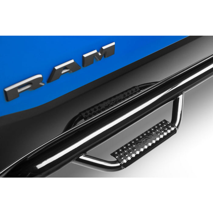 N-Fab Cab Length Side Steps Gloss Black Mild Steel Model D1980CC