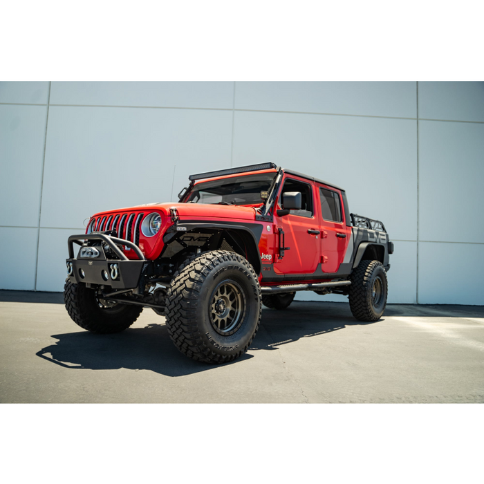 DV8 Offroad 2007-2025 Jeep Gladiator JT Wrangler JK, JKU, JL, JLU Hinge Mounted Steps Model STJL-04