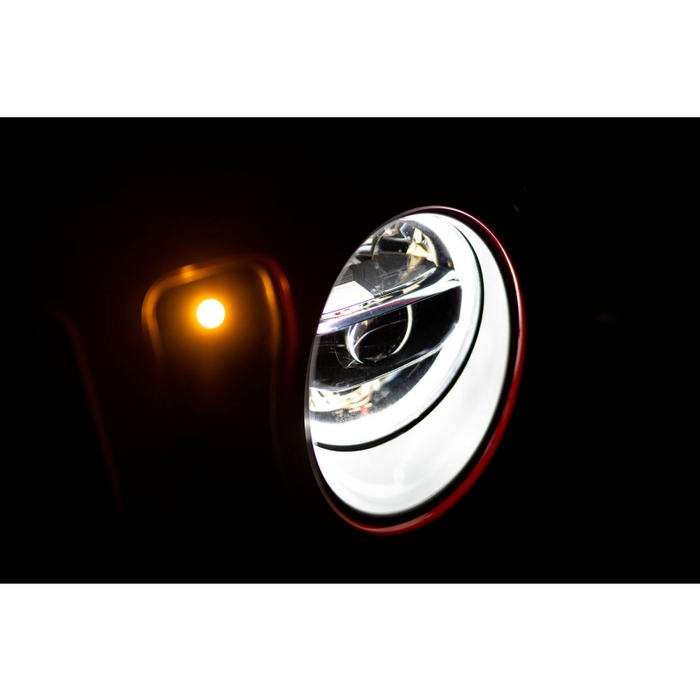 DV8 Offroad 2018-2025 Jeep Jeep Gladiator JT Wrangler JL JLU LED Headlights - Chrome Model HLCJL-01