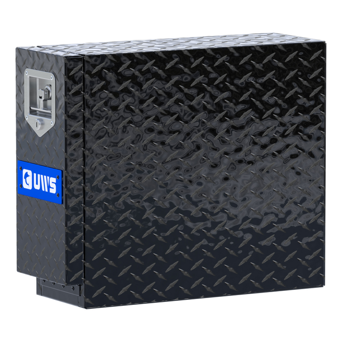 UWS Gloss Black Aluminum 22" Drawer Truck Tool Box Model DS-22-BLK