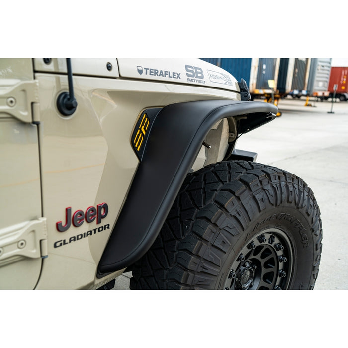 Smittybilt XRC Front Tube Fender Pair - Textured Black (18+ JL/JT) Model 77852