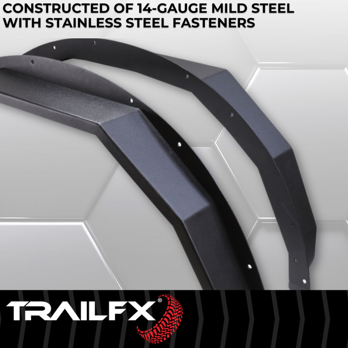 TrailFX Front Angle Tube Fender Flare Model BR007T