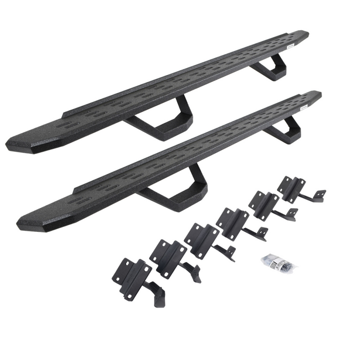 Go Rhino RB30 Running Boards with Mounting Brackets With 2 Pairs Drop Steps Kit Model 6961508720T