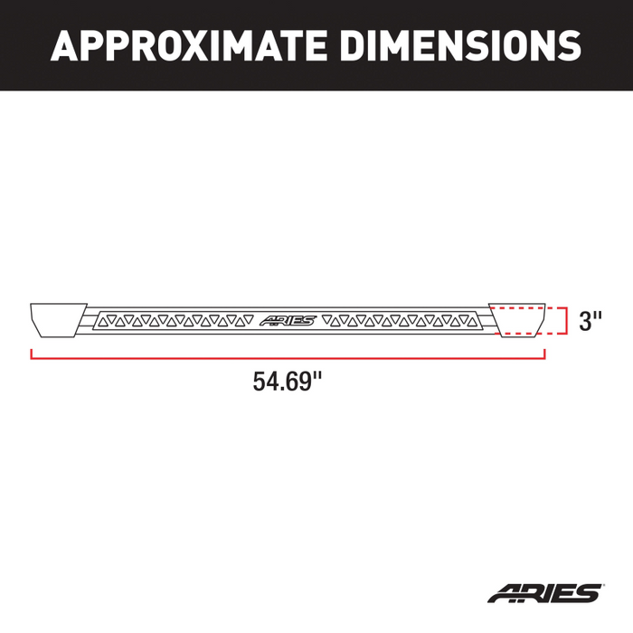 ARIES Rocker Step Running Boards, Fits Select Jeep Wrangler TJ Model 2074102