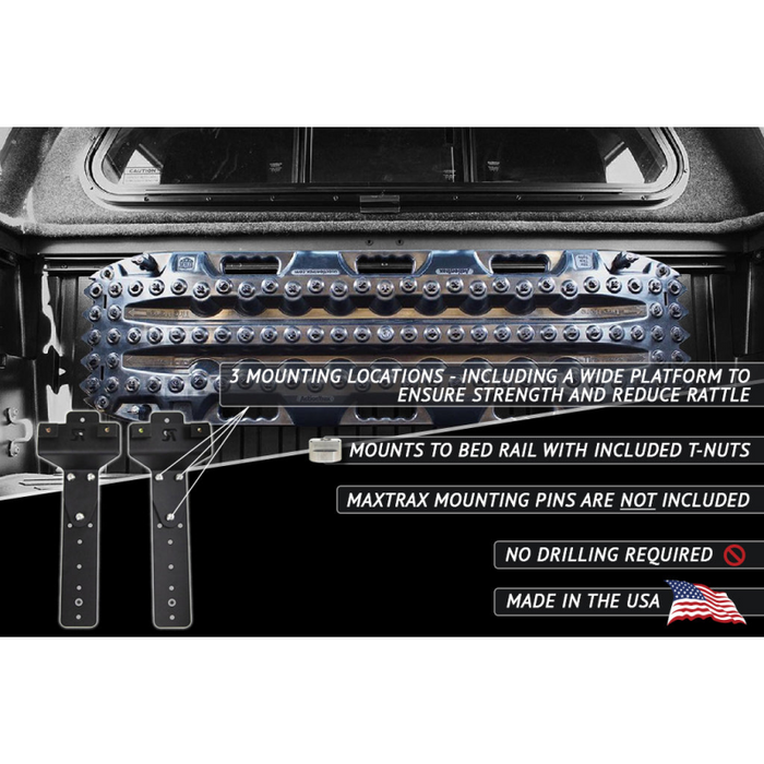 Rago Fabrication Toyota Tundra & Tacoma Bed Rail Recovery Board Mounts Model R0000TBEDMAX
