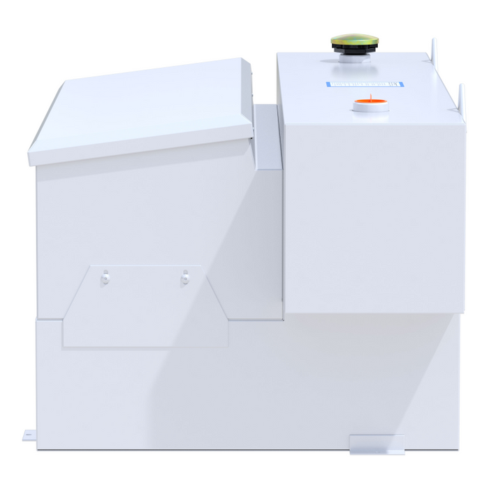 UWS White Hammerhead-Style 100-Gallon Steel-Aluminum Combo Transfer Tank Model ST-100HH-CB-W