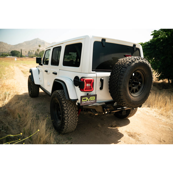 DV8 Offroad 2018-2025 Jeep Wrangler Fs-15 Series Rear Bumper Model RBJL-11