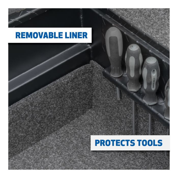 UWS Secure Lock Crossover Truck Tool Box, Low Profile, Rail Model SL-69-LP-MB-R