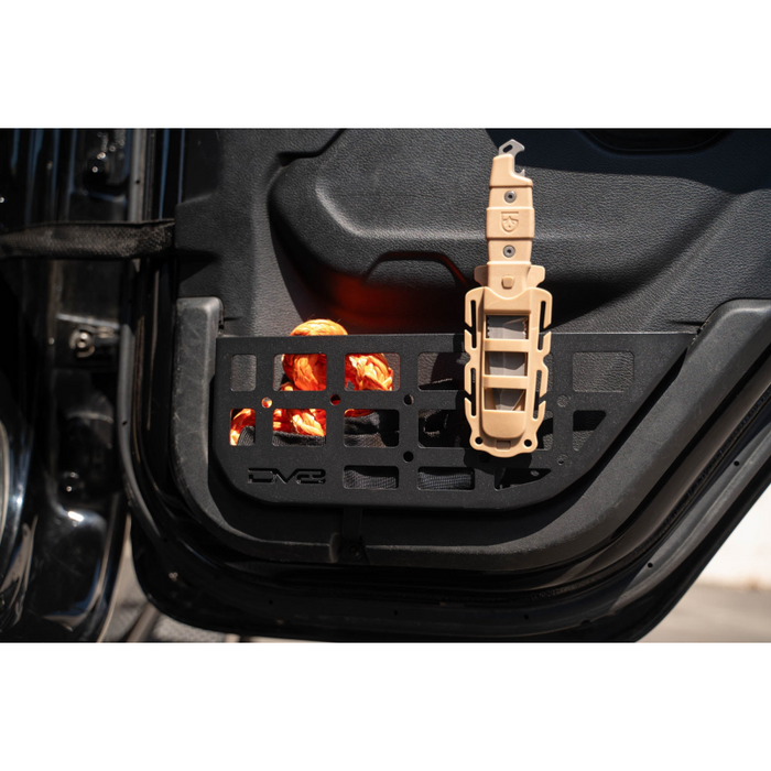 DV8 Offroad 2018-2026 Jeep WranglerJLU Gladiator JT Slim Rear Door ONLY Molle Pockets Model MPJL-08