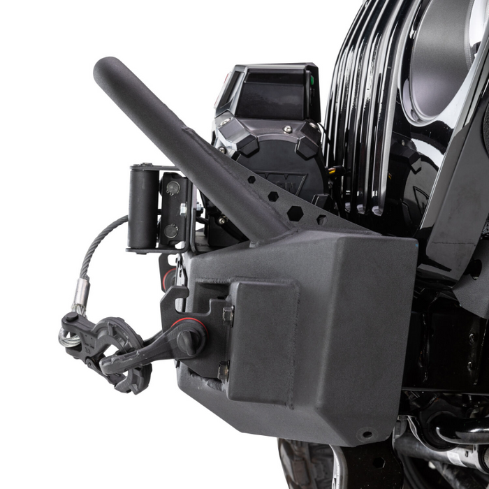 Go Rhino Rockline Winch-Ready Front Stubby Bumper With Overrider For Jeep Model 331101T