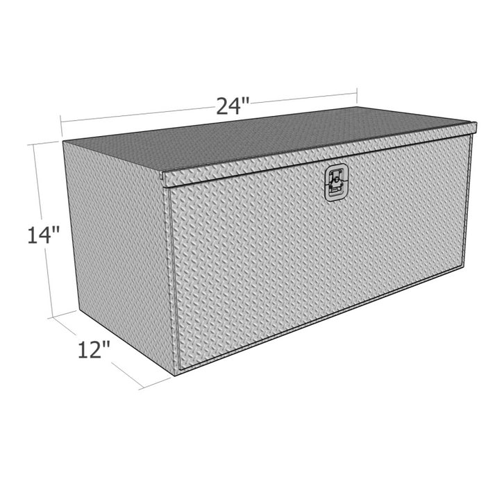 Brute 12" X 14" X 24"L HD Under Body -  Diamond, Drop Down Door Model HUB141224