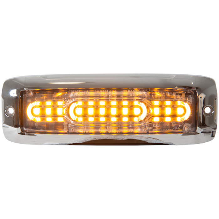 Buyers Products 5 Inch Ultra Thin Wide Angle Rectangular LED Amber Strobe Light Series Model 8890300