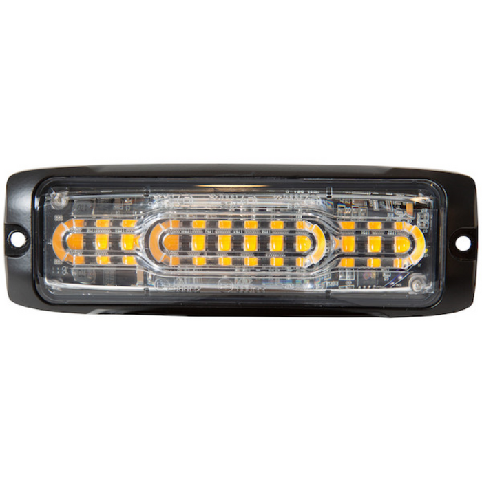 Buyers Products 5 Inch Ultra Thin Wide Angle Rectangular LED Amber Strobe Light Series Model 8890300