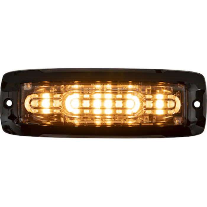 Buyers Products 5 Inch Ultra Thin Wide Angle Rectangular LED Amber/Green Strobe Light Series Model 8890310