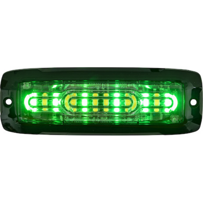Buyers Products 5 Inch Ultra Thin Wide Angle Rectangular LED Amber/Green Strobe Light Series Model 8890310