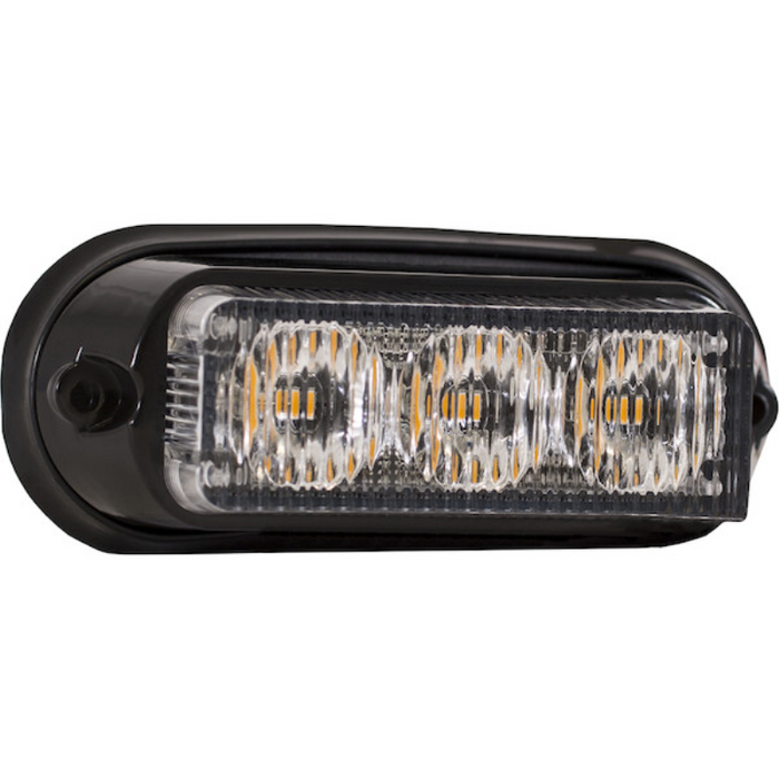 Buyers Products 4 Inch Low Profile Rectangular LED Amber Strobe Light Model 8891120