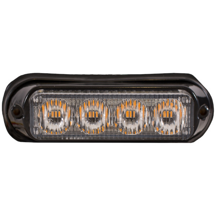 Buyers Products 5 Inch Raised Rectangular LED Amber Mini Strobe Light Series Model 8891130