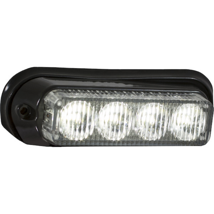 Buyers Products 5 Inch Raised Rectangular LED Clear Mini Strobe Light Series Model 8891131