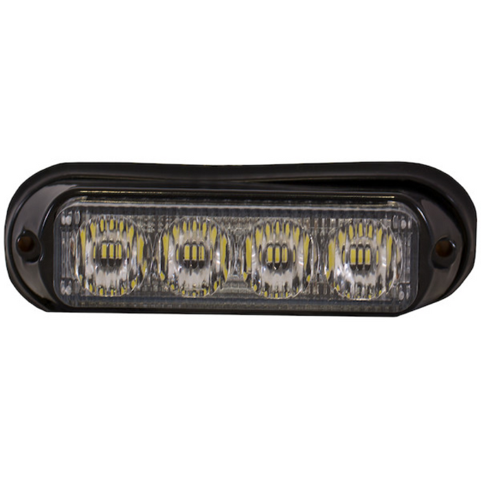 Buyers Products 5 Inch Raised Rectangular LED Clear Mini Strobe Light Series Model 8891131