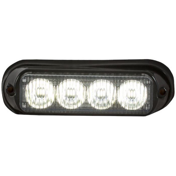 Buyers Products 5 Inch Raised Rectangular LED Clear Mini Strobe Light Series Model 8891131