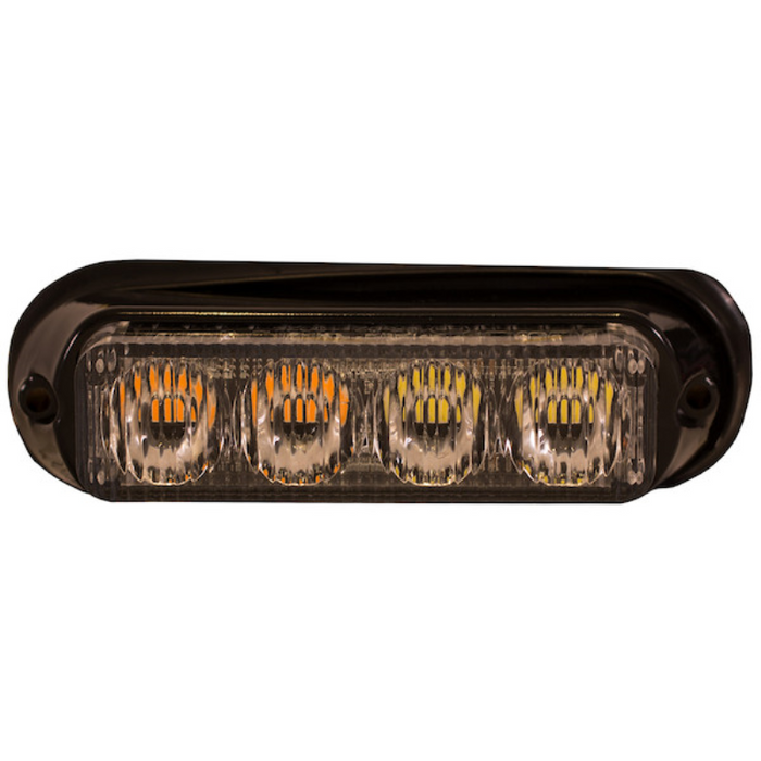 Rectangular Strobe Light Buyers Products 5 Inch Raised Rectangular LED Amber/Clear Mini Strobe ...