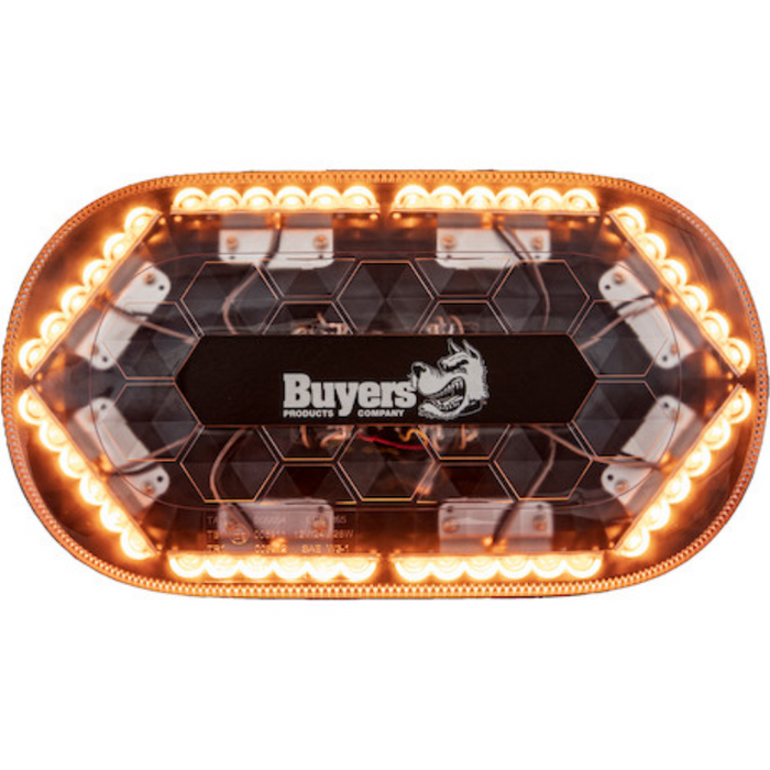Buyers Products 13 Inch Oval Amber Modular Mini Light Bar Model 8891170
