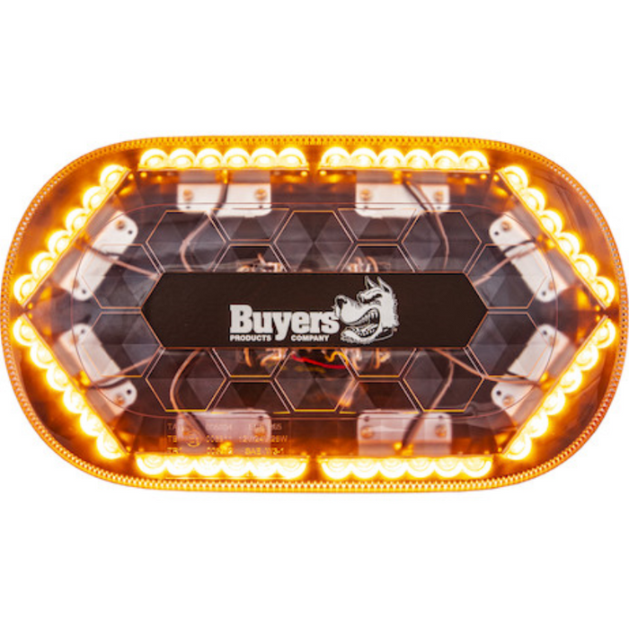 Buyers Products 13 Inch Oval Amber Modular Mini Light Bar Model 8891170