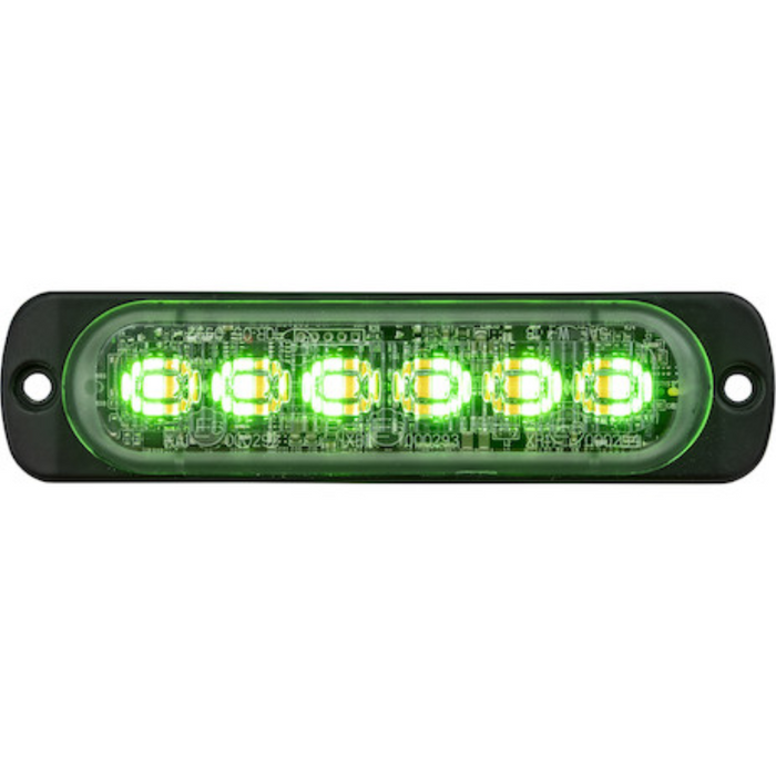 Buyers Products 4.5 Inch Dual Color Thin Wide Rectangular LED Amber/Green Strobe Light Model 8892109