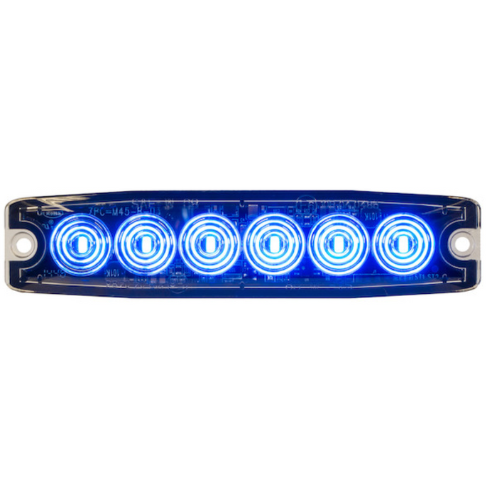 Buyers Products 5 Inch Ultra Thin Rectangular LED Blue Strobe Light Series Model 8892204