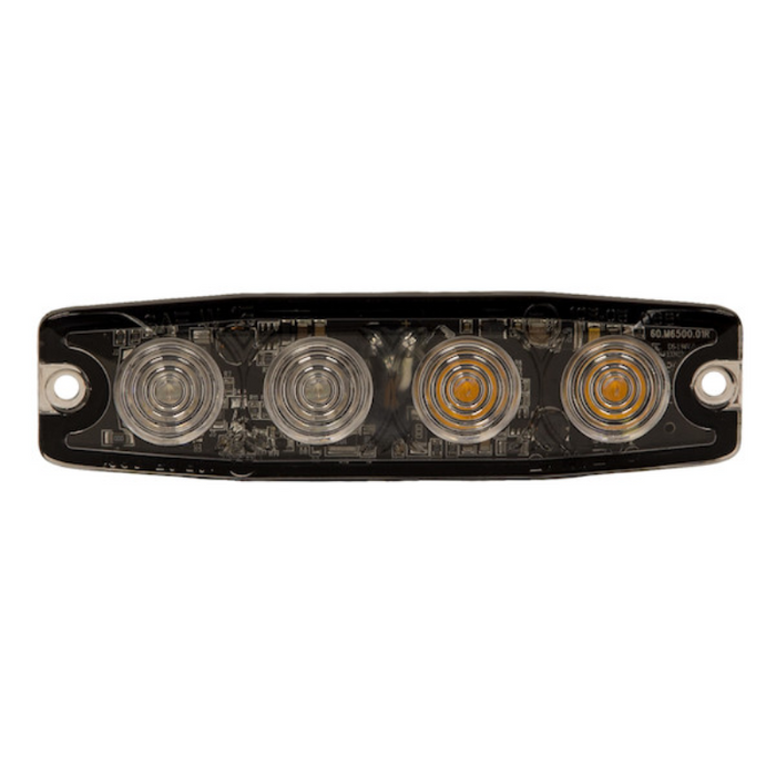 Buyers Products 4.5 Inch Ultra Thin Rectangular LED Amber/Blue Strobe Light Series Model 8892248