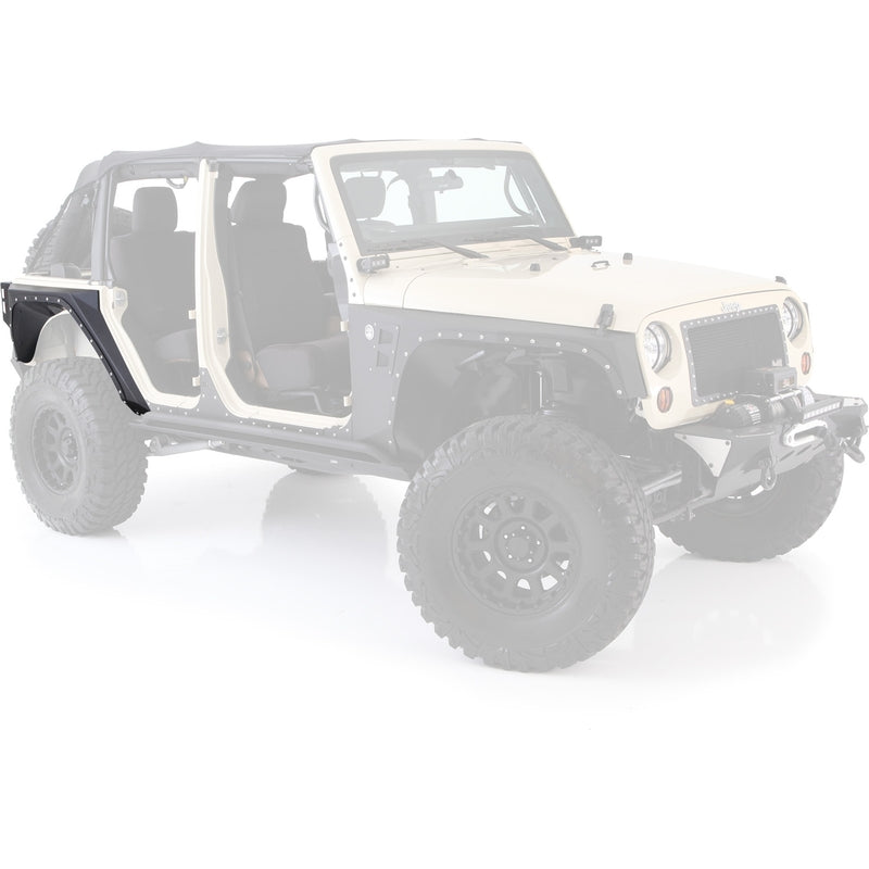 Smittybilt XRC Rear Armor Corner Guards - Textured Black (07-18 JKU) M ...