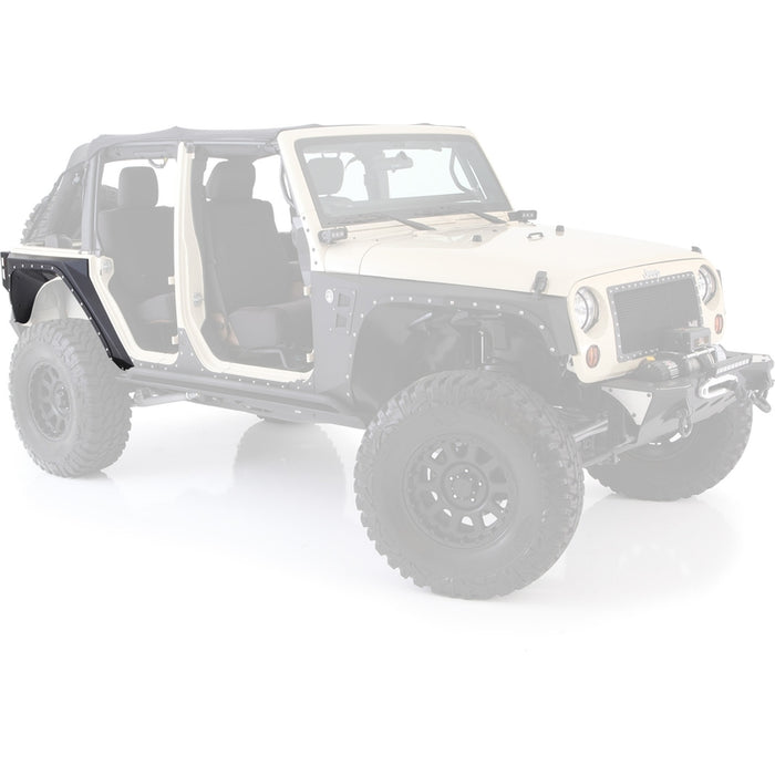 Smittybilt XRC Rear Armor Corner Guards - Textured Black (07-18 JKU) Model 76882
