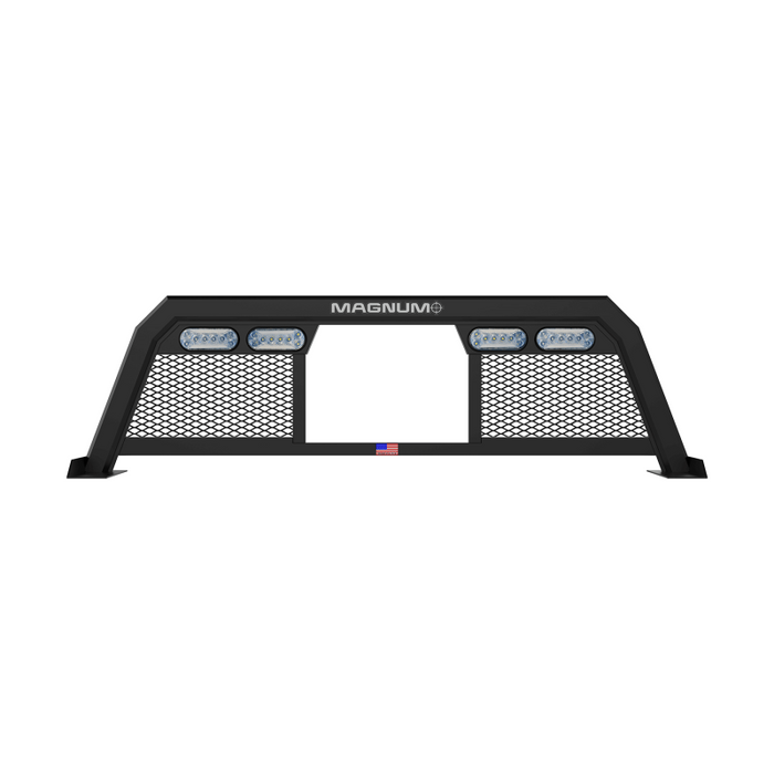 Magnum Truck Racks Headache Rack Low Pro Window Mesh Matte Black Model 424LPMSK1NB
