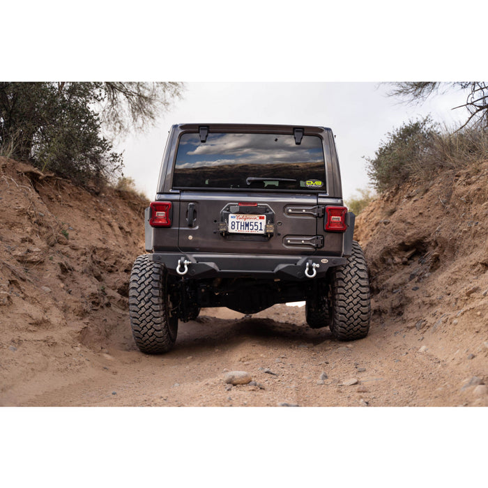 DV8 Offroad 2018-2025 Jeep Wrangler Spare Tire Delete With Light Mounts Model TSJL-03