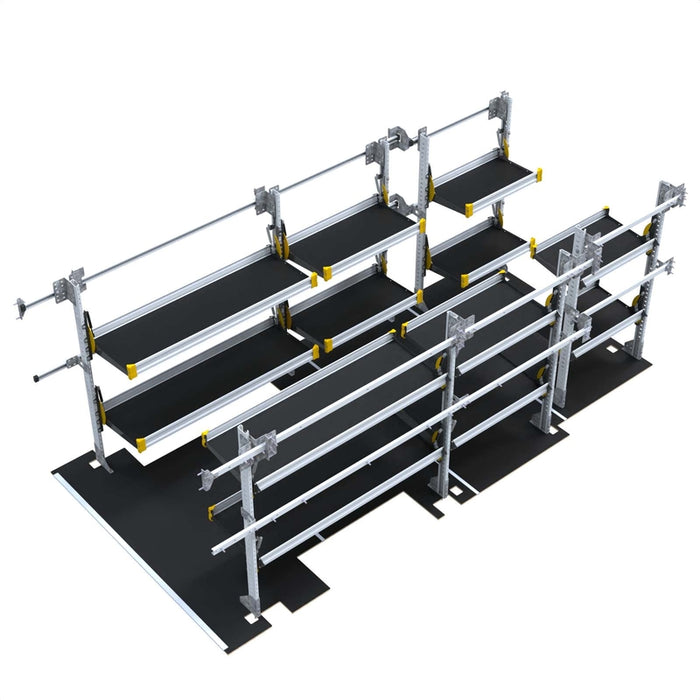 Ranger Design Delivery Van Shelving Package for Chevrolet BrightDrop 600  - Includes E-Floor & Mounting Tracks Model BZL-19