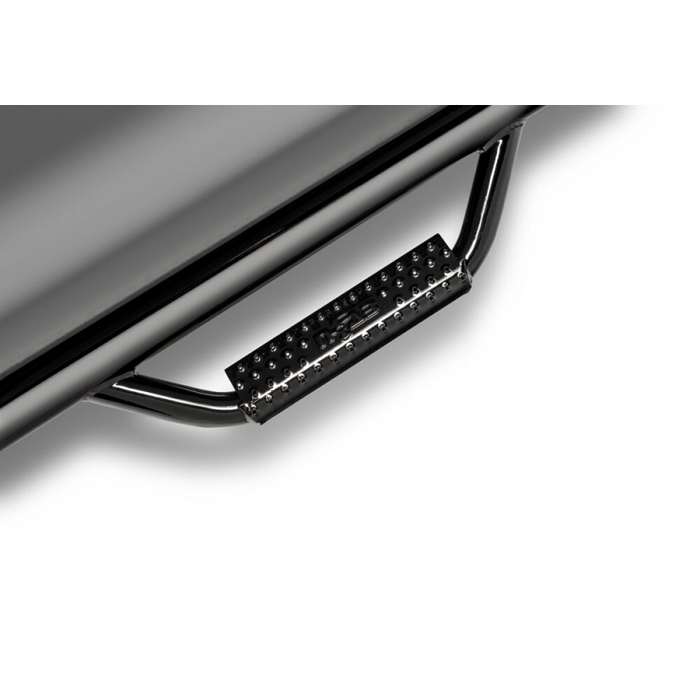 N-Fab Wheel To Wheel Side Steps Gloss Black Steel Model C19105CC-6