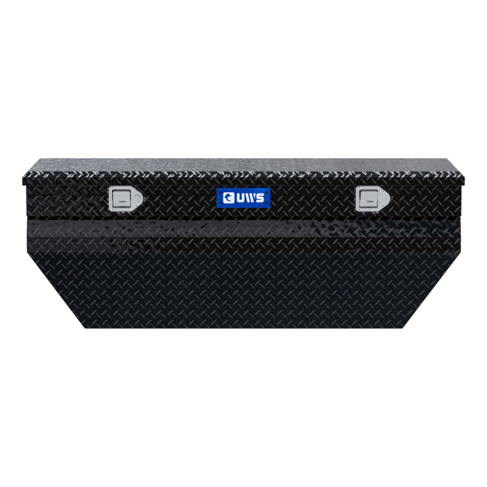 UWS Gloss Black Aluminum 55" Wedged Angled Utility Chest Box Model TBC-55-WN-BLK