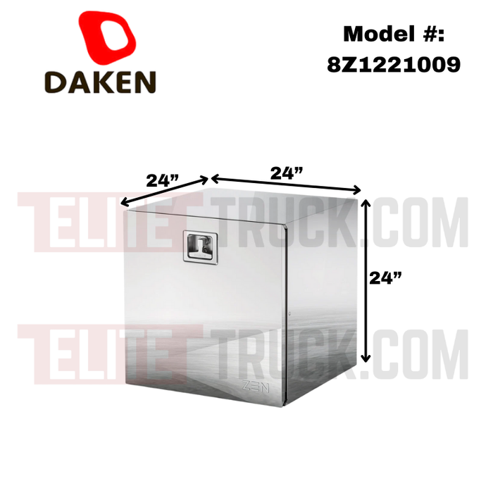 DAKEN Zen Series 24x24x24 Underbody Toolbox Polished Stainless Steel Model 8Z1221009