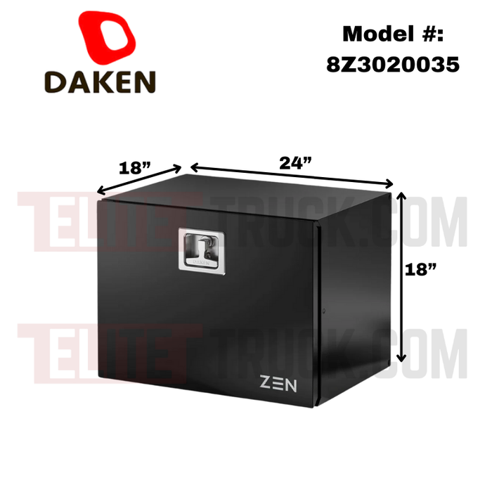 DAKEN Zen Series 24x18x18 Underbody Toolbox Black Steel Model 8Z3020035