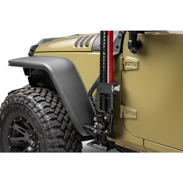 Go Rhino Exterior Hi-Lift Jack Mount with Clamp for Jeep Wrangler JK, JKU Model 701009T