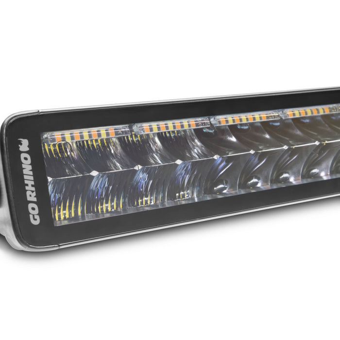 Go Rhino Blackout Series DOUBLELINE 40" Double Row Light Bar w/Amber LEDs Model 754004012CDS