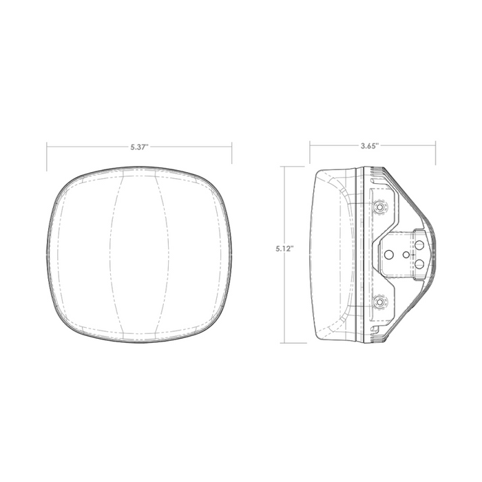 Rigid Industries Mounting Bracket Kit For Adapt XE Ready To Ride Kit, Single Model 300422