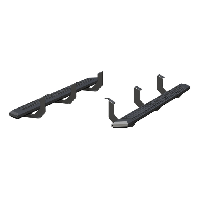 ARIES AdvantEDGE 5-1/2" x 85" Black Aluminum Running Boards Model 2556055