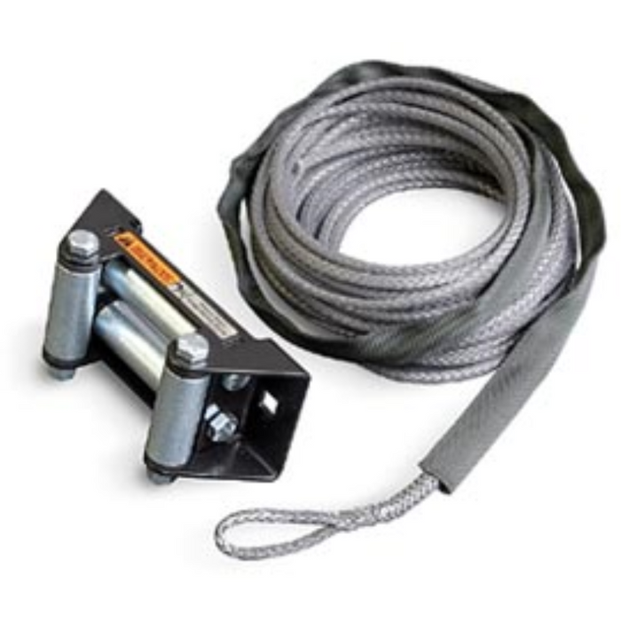 Warn Synthetic Rope 3/16" (4.8Mm) X 50' (15.2M) And Roller Fairlead Kit Model 72128