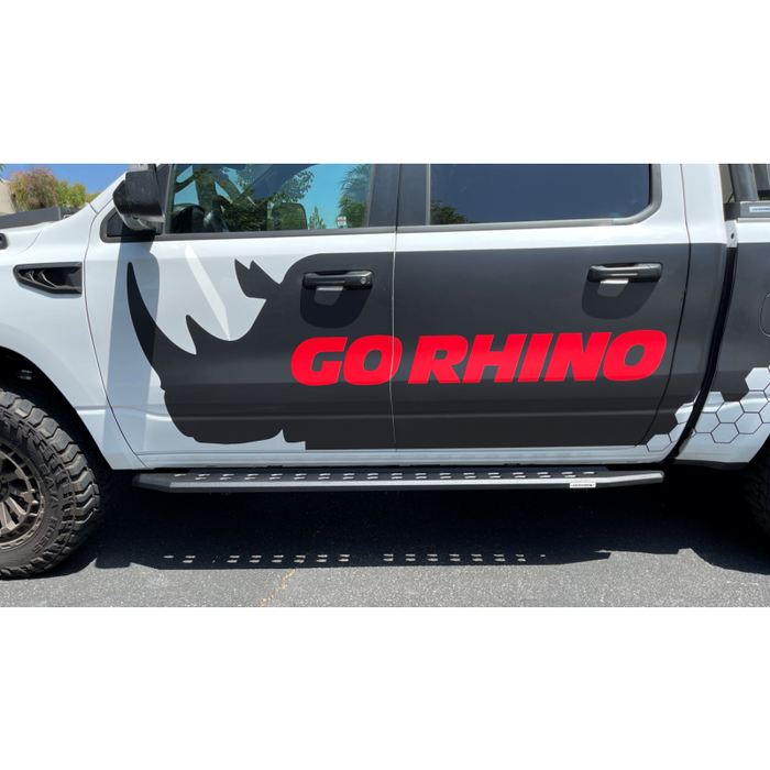 Go Rhino RB20 Slim Line Running Boards with Mounting Brackets Kit Model 69430687SPC