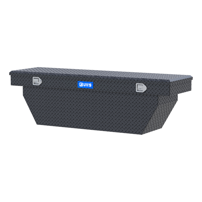 UWS 69" Deep Angled Crossover Truck Tool Box Model TBSD-69-A-MB