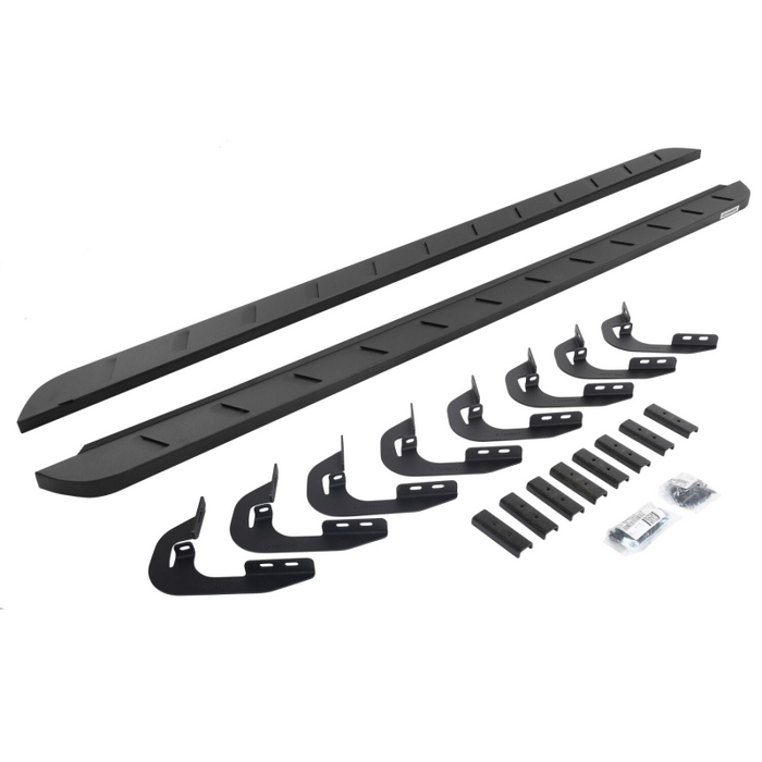 Go Rhino RB10 Slim Line Running Boards with Mounting Brackets Kit Model 63405880SPC