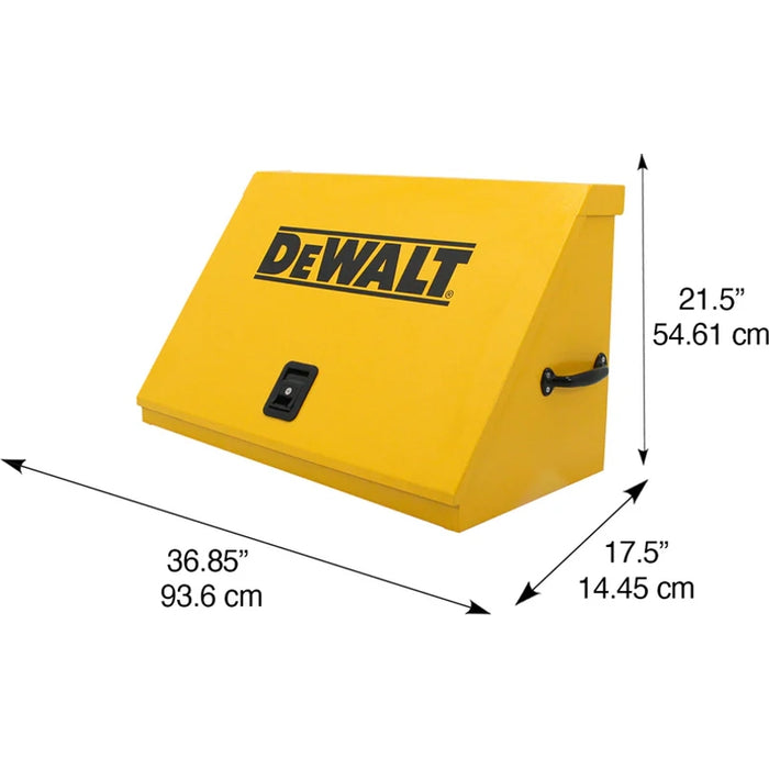 Montezuma 36 x 17 In. Steel Triangle® Toolbox Yellow Top Mount Toolbox DXTB36YY
