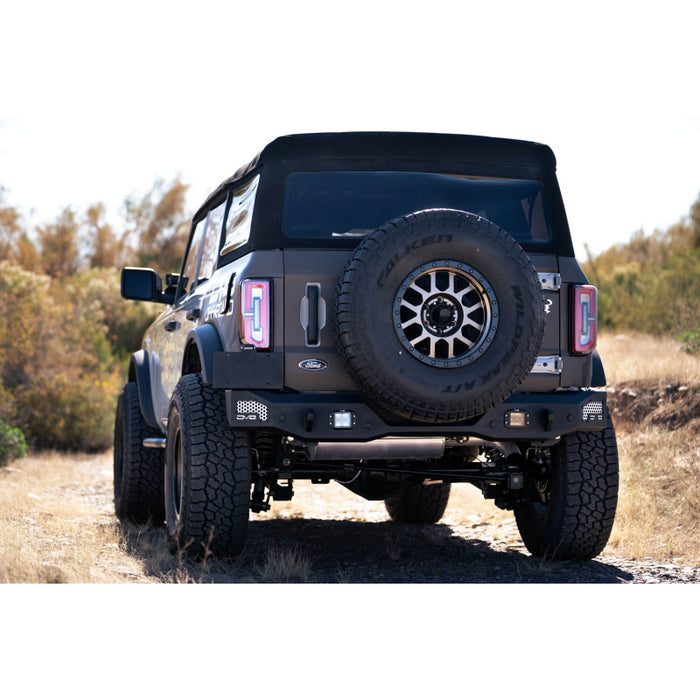 DV8 Offroad 2021-2025 Ford Bronco Mto Series Rear Bumper Model RBBR-01